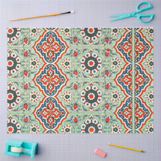 Portugiesisches Fliesengewebe Seidenpapier (Basteln)