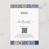 Portugiesisches Fliesenmuster Begleitkarte (Vorderseite)