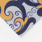 Portugiesisches Fliesenmuster Fleecedecke (Ecke)