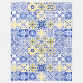 Portugiesisches Fliesenmuster Fleecedecke (Vorderseite)