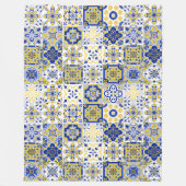 Portugiesisches Fliesenmuster Fleecedecke (Vorderseite)