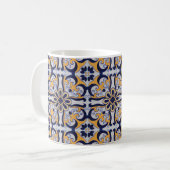 Portugiesisches Fliesenmuster Kaffeetasse (Vorderseite Links)