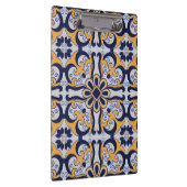 Portugiesisches Fliesenmuster Klemmbrett (Rechts)