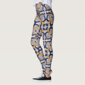 Portugiesisches Fliesenmuster Leggings (Links)