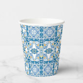 Portugiesisches Fliesenmuster Pappbecher (Rechts)