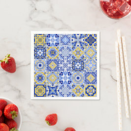 Portugiesisches Fliesenmuster Serviette