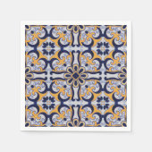 Portugiesisches Fliesenmuster Serviette (Vorderseite)