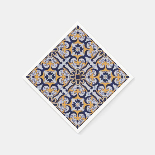 Portugiesisches Fliesenmuster Serviette (Ecke)