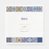 Portugiesisches Fliesenmuster Serviette (Vorderseite)