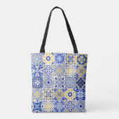 Portugiesisches Fliesenmuster Tasche (Rückseite)