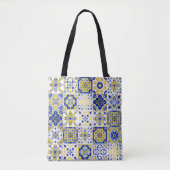 Portugiesisches Fliesenmuster Tasche (Vorderseite)