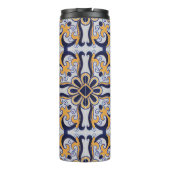 Portugiesisches Fliesenmuster Thermosbecher (Rückseite)