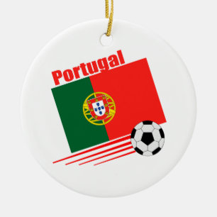 Portugiesisches Fußball-Team Keramik Ornament