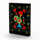 Portugiesisches Glücksroster in grüner Farbe Fotoblock (Rechts)