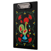 Portugiesisches Glücksroster in grüner Farbe Klemmbrett (Links)