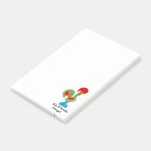 Portugiesisches Glücksroster in grüner Farbe Post-it Klebezettel (angewinkelt)