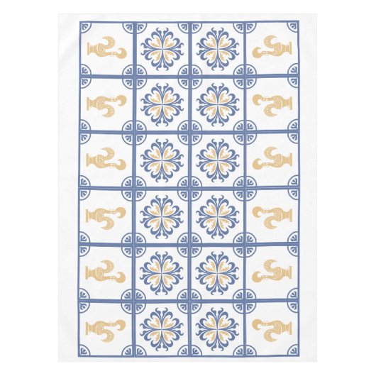 Portugiesisches Hahnentücher Tischdecke (Vorderseite)