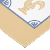 Portugiesisches Hahnentücher Tischdecke (Schrägansicht)