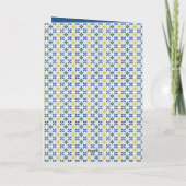 Portugiesisches Haus mit Kacheln und Vogel Karte (Rückseite)