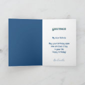 Portugiesisches Haus mit Kacheln und Vogel Karte (Innenseite)