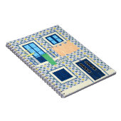 Portugiesisches Haus mit Kacheln und Vogel Notizblock (Rechte Seite)