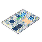 Portugiesisches Haus mit Kacheln und Vogel Notizblock (Linke Seite)