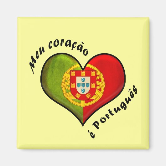 Portugiesisches Herz Magnet (Vorne)