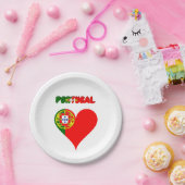 Portugiesisches Herz Pappteller (Party)