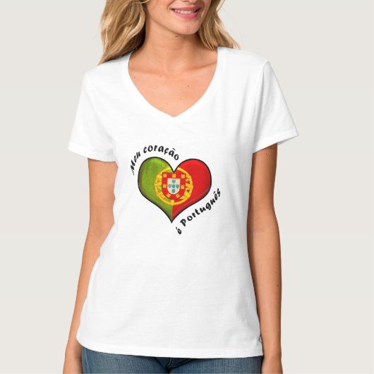 Portugiesisches Herz T-Shirt (Vorderseite)