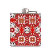 Portugiesisches Keramik-Fliesen-Muster Flachmann (Rückseite)