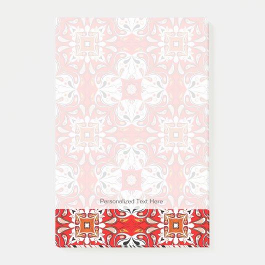 Portugiesisches Keramik-Fliesen-Muster Post-it Klebezettel (Vorderseite)