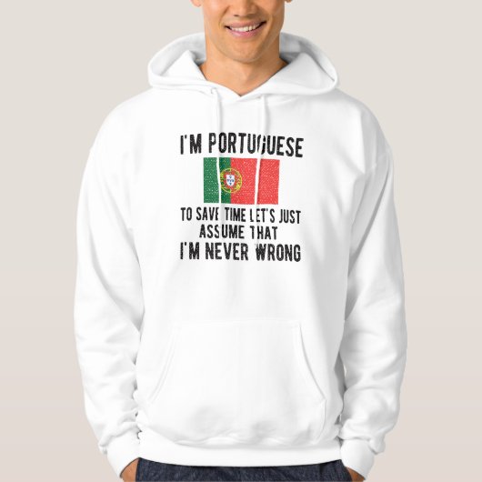 Portugiesisches Kulturerbe Portugal Roots Portugie Hoodie (Vorderseite)