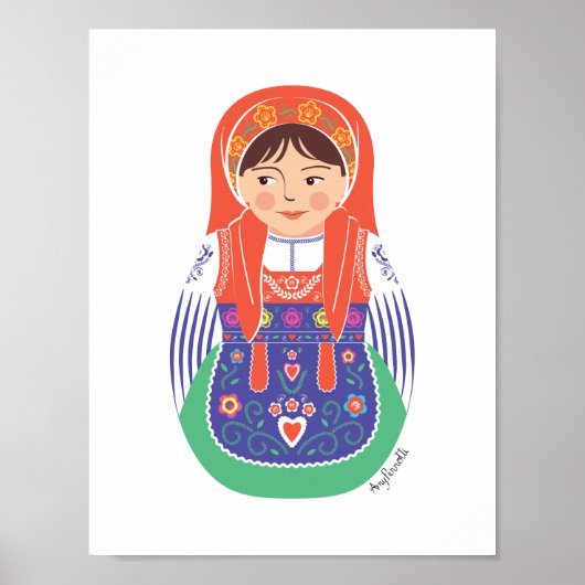 Portugiesisches Matryoshka Poster (Vorne)