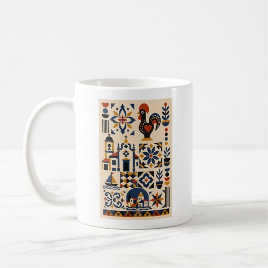 Portugiesisches Mosaik Kaffeetasse (Links)