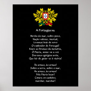 Portugiesisches* Nationales Anthem-Poster Poster