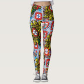 Portugiesisches patriotisches Design Leggings (Vorderseite)