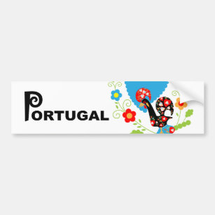 Portugiesisches Rooster Autoaufkleber