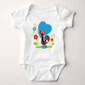Portugiesisches Rooster Baby Strampler (Vorderseite)