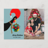 Portugiesisches Rooster Christmas Bauble Party Postkarte (Vorderseite)