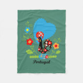 Portugiesisches Rooster Fleecedecke (Vorderseite)