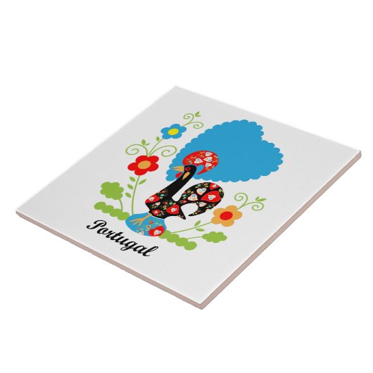 Portugiesisches Rooster Fliese (Seite)