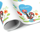 Portugiesisches Rooster Geschenkpapier (Rolleneckpunkt)