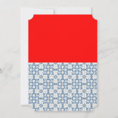 Portugiesisches Rooster Heiligabend Bauble Party Einladung (Rückseite)