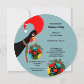 Portugiesisches Rooster Heiligabend Party Bauble Einladung (Vorderseite)