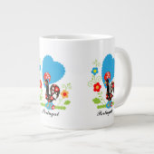 Portugiesisches Rooster Jumbo-Tasse (Vorderseite Rechts)