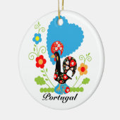 Portugiesisches Rooster Keramik Ornament (Links)
