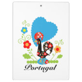 Portugiesisches Rooster Klemmbrett (Rückseite)