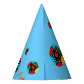 Portugiesisches Rooster mit Geschenken Partyhütchen (Rückseite)