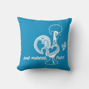 Portugiesisches Rooster Moderne Silhouette Kissen