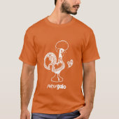 Portugiesisches Rooster Moderne Silhouette T-Shirt (Vorderseite)